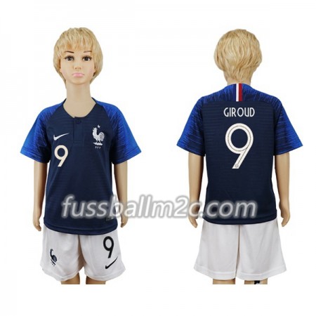 Fußballtrikots Frankreich Giroud 9 Kinder Heim Trikotsatz WM 2018